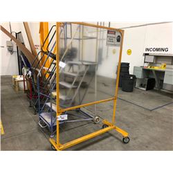 YELLOW 4 WHEEL CART
