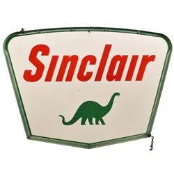 Sinclair Service Station Porcelain Sign With Frame