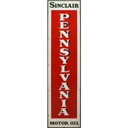 Sinclair Pennsylvania Motor Oil Porcelain Sign