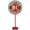 Image 1 : H-C Sinclair Gasoline Porcelain Lollipop Sign