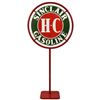 Image 2 : H-C Sinclair Gasoline Porcelain Lollipop Sign