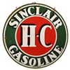 Image 1 : H-C Sinclair Round 4 Ft Porcelain Sign In Frame