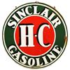 Image 2 : H-C Sinclair Round 4 Ft Porcelain Sign In Frame