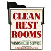 Image 1 : Sinclair Clean Restrooms Service Station Sign