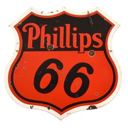 Phillips 66 Double Sided Porcelain Sign