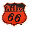 Image 1 : Phillips 66 Double Sided Porcelain Sign