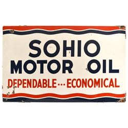 Sohio Motor Oil Porcelain Sign