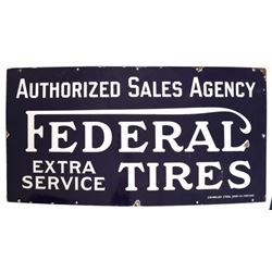 Federal Tires Dealer Porcelain Sign