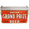 Image 1 : Large Grand Prize Beer Hanging Porcelain Sign