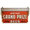 Image 2 : Large Grand Prize Beer Hanging Porcelain Sign