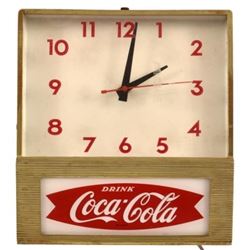 Coca-Cola Fishtail Light-Up Clock