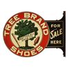 Image 1 : Tree Brand Shoes Lithographed Tin Flange Sign