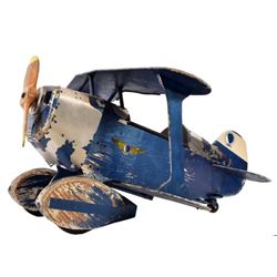 Wooden Biplane Pedal Car