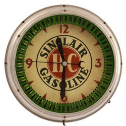 Sinclair Gasoline Neon Spinner Clock