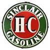 Image 1 : H-C Sinclair Gasoline 6 Ft Round Porcelain Sign