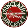 Image 1 : Sinclair Aircraft 4 Ft Double Sided Porcelain Sign