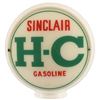 Image 1 : Sinclair H-C Gasoline Milk Glass Gas Pump Globe