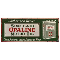 Sinclair Opaline Motor Oil Can 4 Ft Porcelain Sign