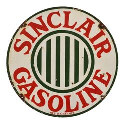 Sinclair Gasoline 24" Round Porcelain Sign