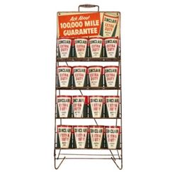 Sinclair Extra Duty Display Rack W/ 16 Oil Cans