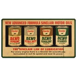 Sinclair Dino Motor Oil Cans Tin Sign