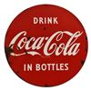 Image 2 : Coca-Cola In Bottles Round Porcelain Sign