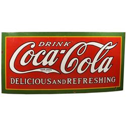Coca-Cola Delicious & Refreshing Porcelain Sign