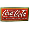 Image 1 : Coca-Cola Delicious & Refreshing Porcelain Sign