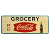Image 1 : Coca-Cola Grocery Fishtail 5 Ft Tin Sign