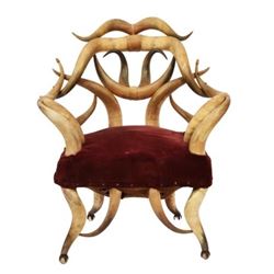 Wenzel Friedrich San Antonio Texas Horn Chair