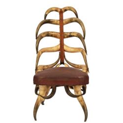 Vintage Texas Horn Chair