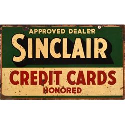 Sinclair Credit Card Porcelain Sign