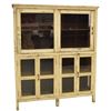 Image 1 : Glass Front Cupboard W/ Four Doors In Bottom
