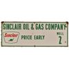 Image 1 : Sinclair Oil & Gas Well 2 Porcelain Sign