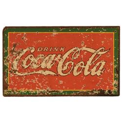 Drink Coca-Cola Pressed Paper Sign