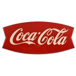 Coca-Cola Small Fishtail Tin Sign