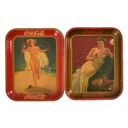 Coca-Cola Tin Serving Trays (2)