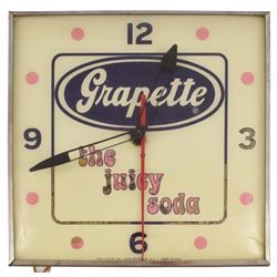 Grapette Soda Advertising Clock