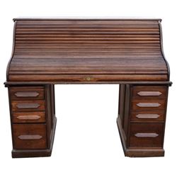 Oak Roll Top Desk