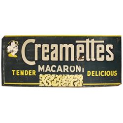 Creamettes Macaroni Tin Sign