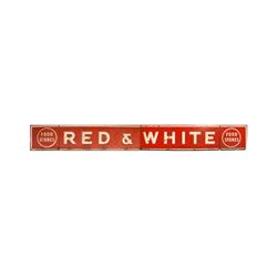 Red & White Food Store Porcelain Sign (2 Piece)