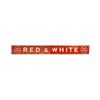 Image 1 : Red & White Food Store Porcelain Sign (2 Piece)