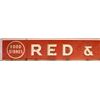 Image 2 : Red & White Food Store Porcelain Sign (2 Piece)