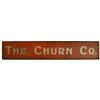 Image 1 : The Churn Co. Painted Wood Sign