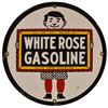 Image 1 : White Rose Gas Porcelain Pump Sign
