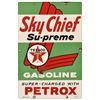 Image 1 : Texaco Sky Chief Supreme Porcelain Pump Plate Sign