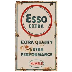 Esso Extra Humble Gas Pump Porcelain Sign