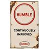 Image 1 : Humble Gas Pump Porcelain Sign