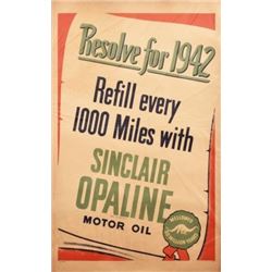 Sinclair Opaline Motor Oil Poster