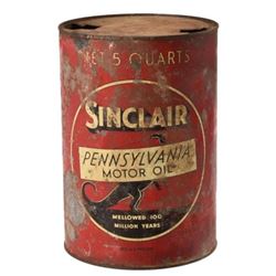 Sinclair "Standing Dinosaur" 5 Quart Motor Oil Can